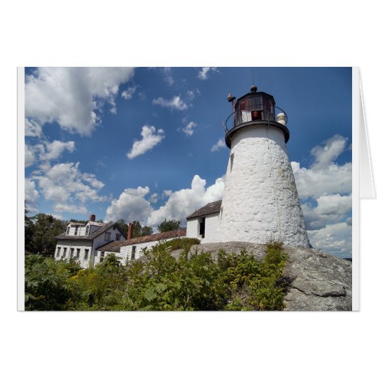 Burnt Island Light, Maine Cards (Front Horizontal)