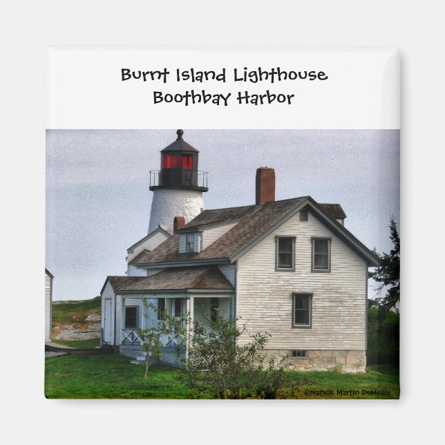 Burnt Island Lighthouse-Magnet Magnet (Front)