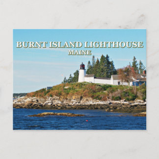 Burnt Island Lighthouse, Maine Postcard