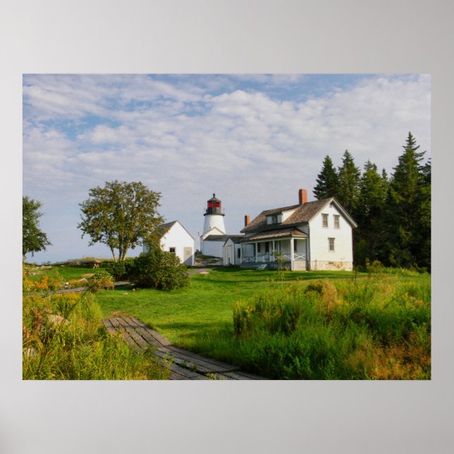 Burnt Island Lighthouse-Maine Poster (Front)