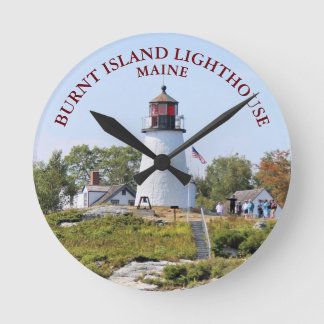 Burnt Island Lighthouse, Maine Round Clock