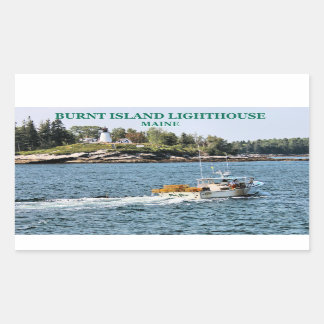 Burnt Island Lighthouse, Maine Stickers