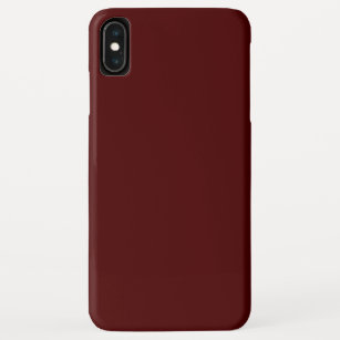 Burnt Maroon (solid color) iPhone XS Max Case