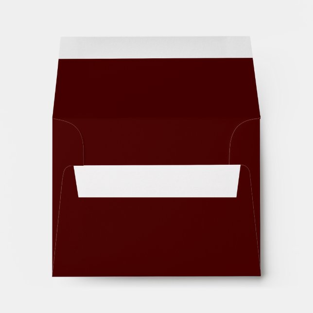 Burnt Maroon (solid color) Envelope (Back (Bottom))