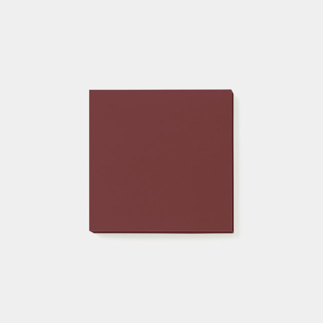 Burnt Maroon (solid color) Post-it Notes (Front)