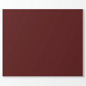 Burnt Maroon (solid color) Wrapping Paper (Flat)