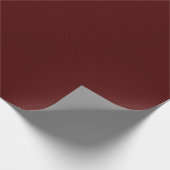 Burnt Maroon (solid color) Wrapping Paper (Corner)