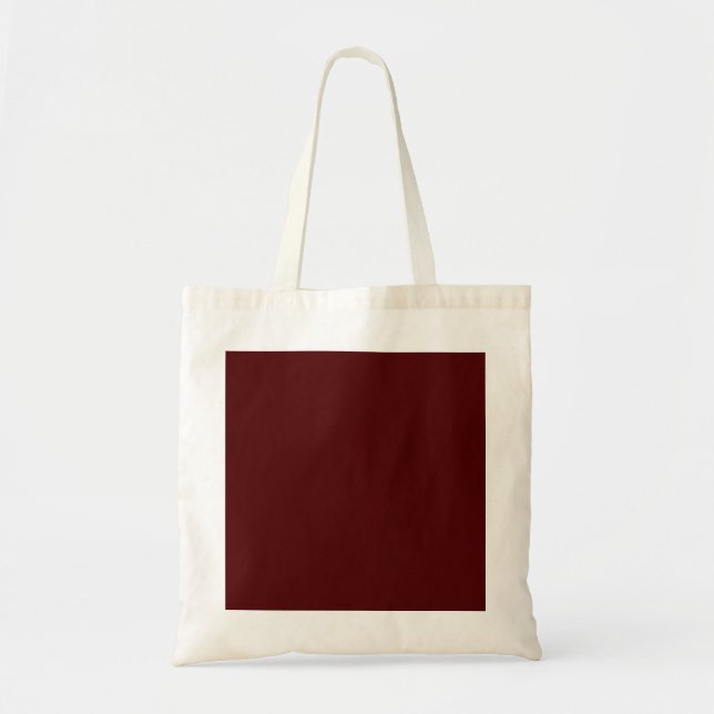 Burnt Maroon  Tote Bag (Front)
