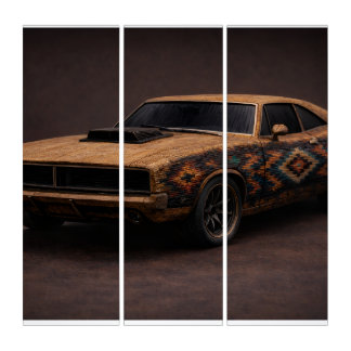 Burnt Match Muscle Car Triptych — KMKHeirloom