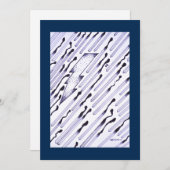 Burnt matches with lightning flat card blue border (Front/Back)