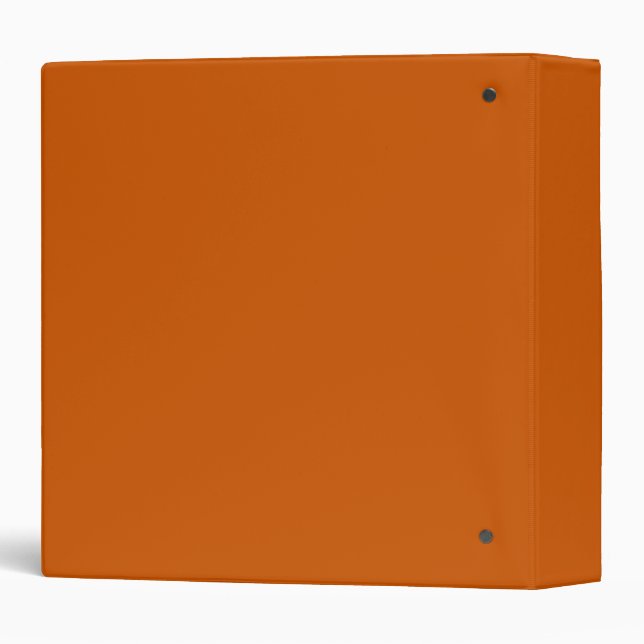 Burnt Orange 3 Ring Binder (Back/Spine)
