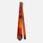 Burnt Orange Abstract Design Men&#39;s Neck Tie at Zazzle