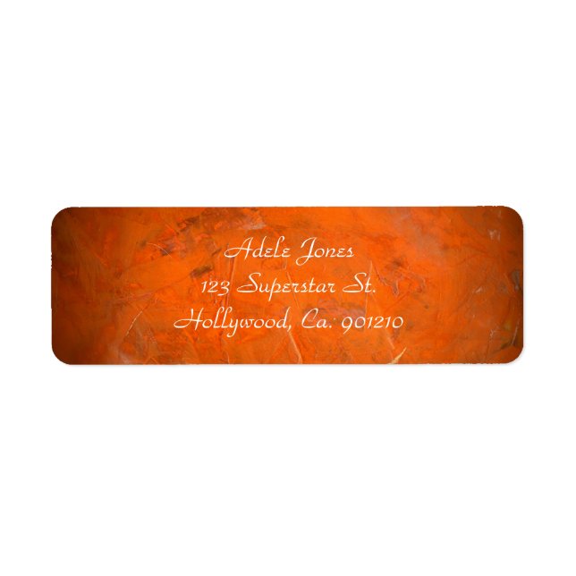 Burnt Orange Address Labels (Front)