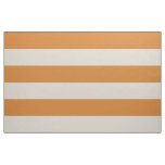Burnt Orange and Beige Wide Stripes Large Scale Fabric