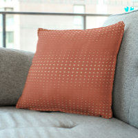 Burnt Orange and Cream Cascading Dots