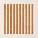 Burnt orange and white candy stripes scarf<br><div class="desc">Burnt orange and white candy stripes</div>
