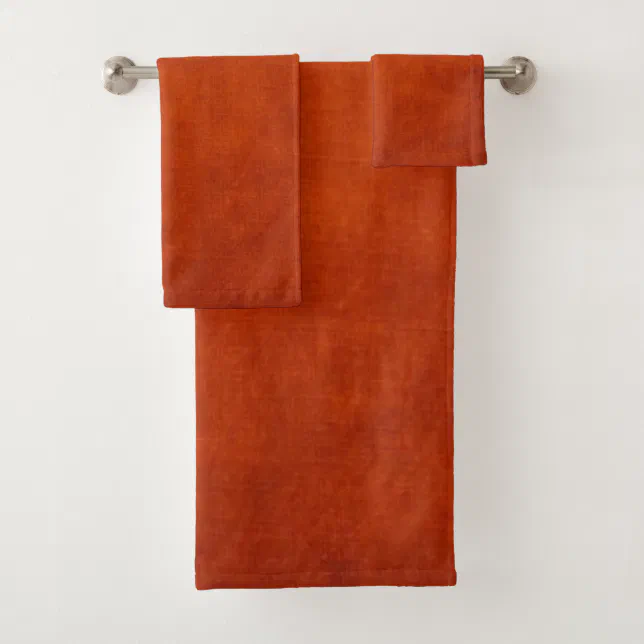 burnt orange bath towel set Zazzle