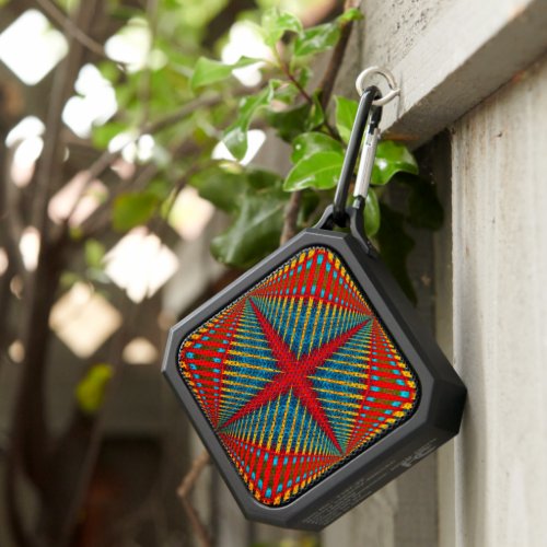  Burnt Orange Bohemian Rust Teal Red Tribal Ethnic Bluetooth Speaker