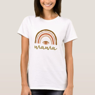 Burnt Orange Boho Rainbow eye  T-Shirt