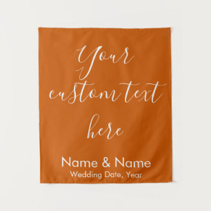 Burnt Orange Boho Wedding Backdrop Reception Booth
