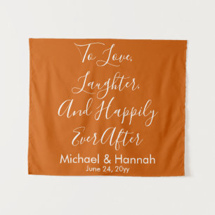Burnt Orange Boho Wedding Backdrop Reception Prop