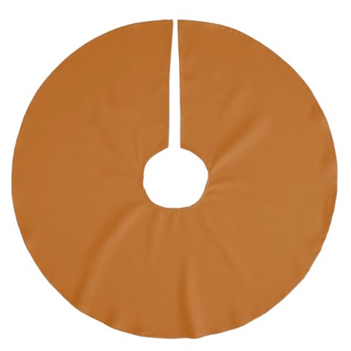 Burnt Orange Brushed Polyester Tree Skirt