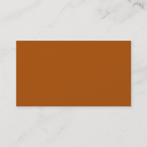 Burnt Orange Business Card