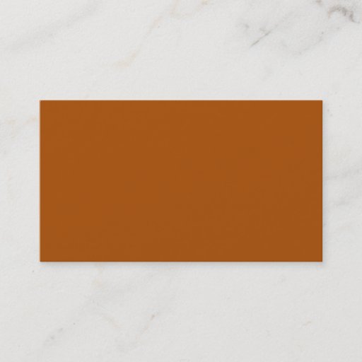 Customizable Burnt Orange Business Card