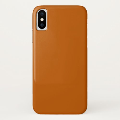 Burnt Orange iPhone XS Case