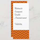 Burnt Orange Chevron Zig Zag Stripes Pattern (Front/Back)