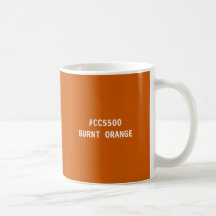 Burnt Orange Color hex Code Mug