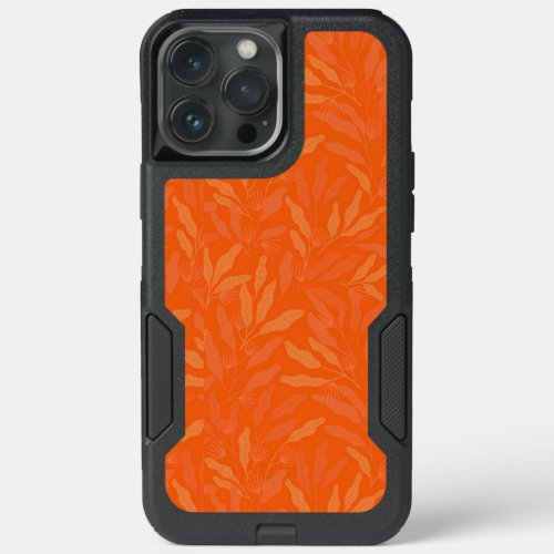 Burnt orange color of autumn iPhone 13 pro max case