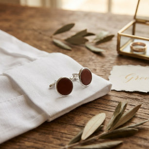 Burnt Orange Cufflinks