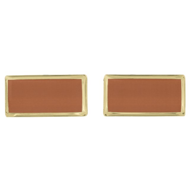 Burnt Orange Cufflinks (Front)
