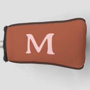 Burnt Orange Custom Monogram  Golf Head Cover