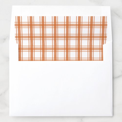 Burnt Orange Envelope Liner