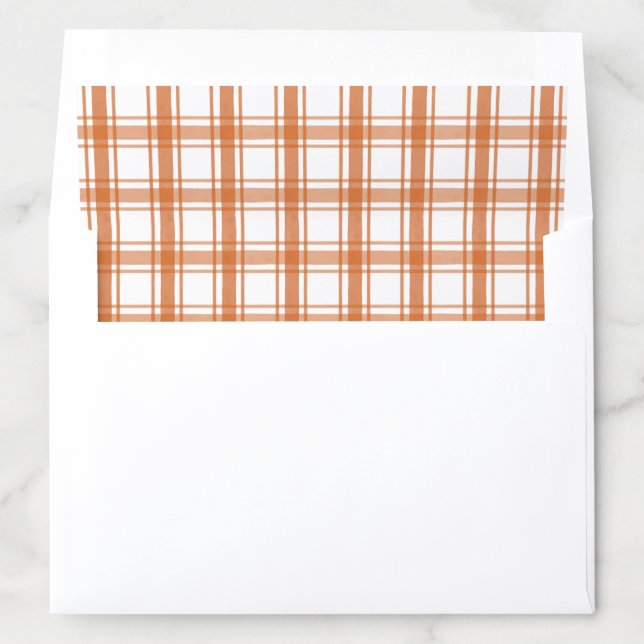 Burnt Orange Envelope Liner (In Envelope)