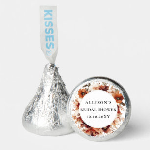 Burnt Orange Fall Bridal Shower Thank You Hershey®'s Kisses®