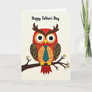 Burnt Orange Fathers Day Card