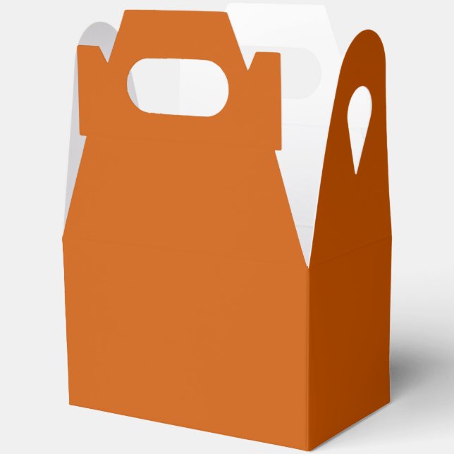 Burnt Orange Favor Boxes (Open)