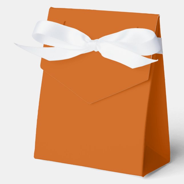 Burnt Orange Favor Boxes (Front)