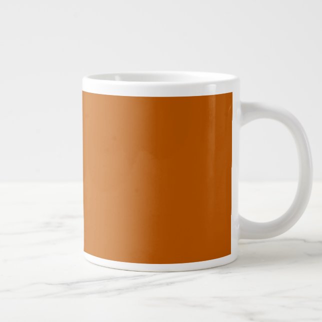 Burnt Orange GIANT Coffee Mug (Right)