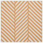 Burnt Orange Herringbone Large Scale Fabric