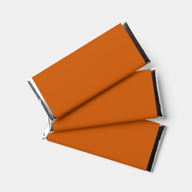 Burnt Orange Hershey Bar Favors (Front)