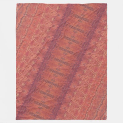 Burnt Orange II Fleece Blanket