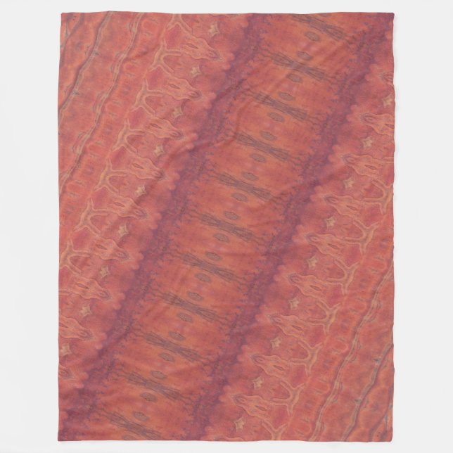 Burnt Orange II Fleece Blanket (Front)