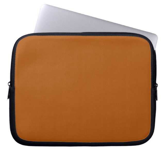 Burnt Orange Laptop Sleeve (Front)