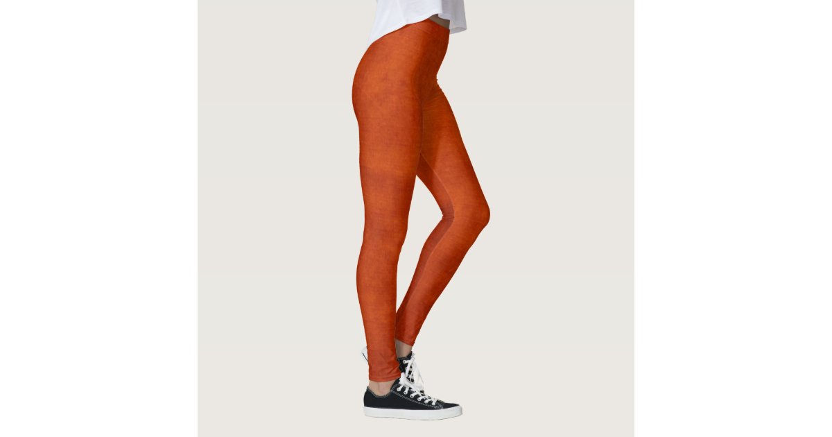 Be Thankful Thanksgiving Burnt Orange Womens Leggings