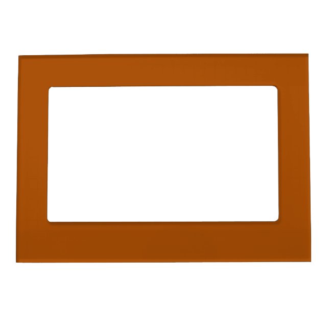 Burnt Orange Magnetic Picture Frame (Front)