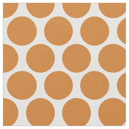 Burnt Orange Mod Dots Fabric